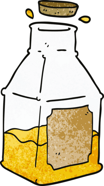 Bir insan tarafından çizilmiş sürahide karalama içeceği.