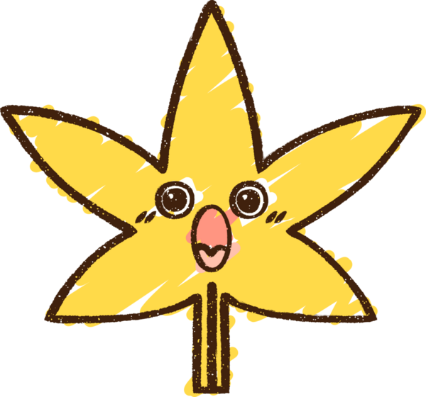 Bir insan tarafından çizilen Yaprak Tebeşiri