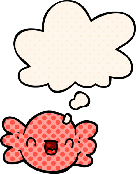 Düşünce baloncuğuyla sarılmış çizgi roman şeklinde bir insan tarafından çizilmiş şekerler.