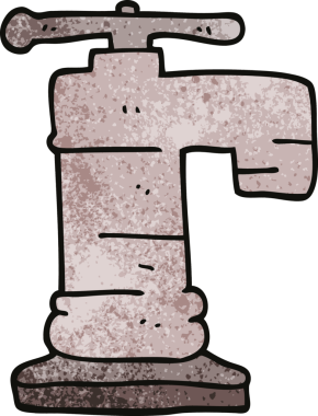 Bir insan tarafından çizilmiş karalama musluğu.