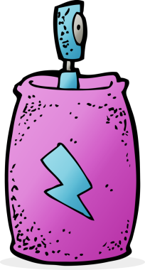 Bir insan tarafından çizilmiş çizgi film spreyi.