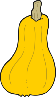 Bir insan tarafından çizilmiş çizgi film kabağı.