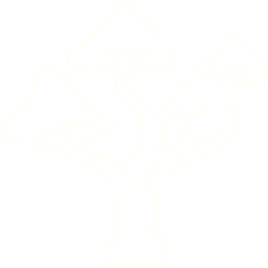 Bir insan tarafından çizilmiş mantar tebeşiri.