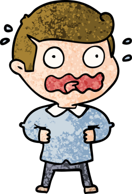 Çizgi filmdeki adam bir insan tarafından çizilmiş.