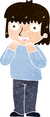 Bir insan tarafından çizilmiş heyecanlı bir çizgi film.