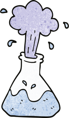 bir insan tarafından çizilmiş karalama bilim deneyi.