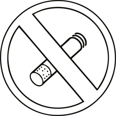 Bir insan tarafından çizilmiş sigara içilmeyen çizgi film.