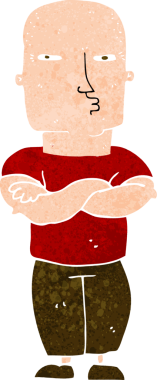 Bir insan tarafından çizilmiş el çizimi karikatür