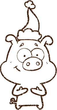 Domuz Kömürü Bir insan tarafından çizilmiş