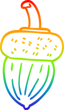 gökkuşağı gradyanı bir insan tarafından çizilmiş bir palamut çizimi