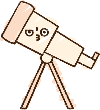 Bir insan tarafından çizilen Teleskop Tebeşiri