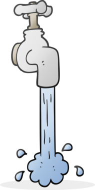 Bir insan tarafından çizilmiş musluk çizimi