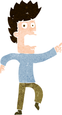 Bir insan tarafından çizilmiş el çizimi karikatür