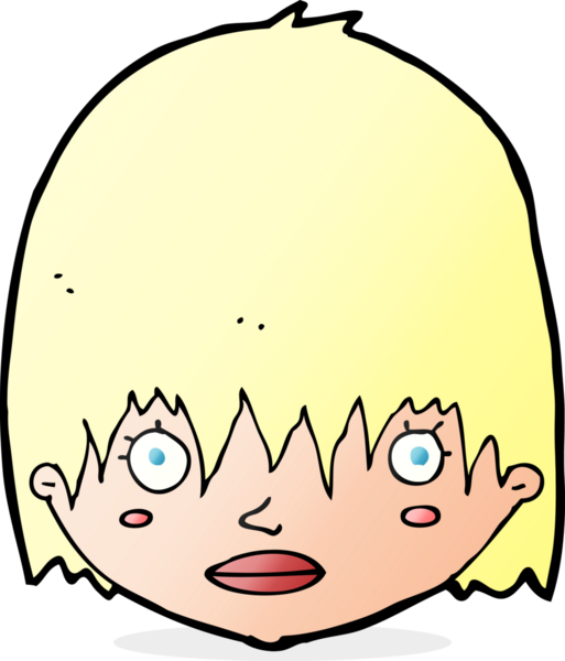 Bir insan tarafından çizilmiş, dik dik bakan bir kadın.