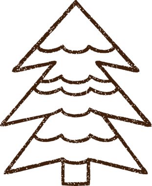 Bir insan tarafından çizilen Kış Ağacı Kömürü