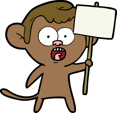 Bir insan tarafından çizilmiş bir karikatür.