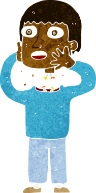 bir insan tarafından çizilmiş gizli bir robot.