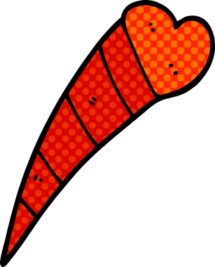 Bir insan tarafından çizilmiş karikatür kalp dekoratif elementi.