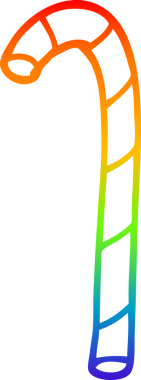 gökkuşağı gradyan çizgi çizimi bir insan tarafından çizilmiş şeker kamışı