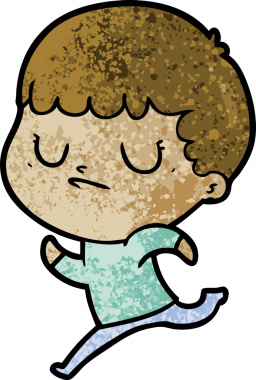 Bir insan tarafından çizilmiş huysuz çocuk çizgi filmi.