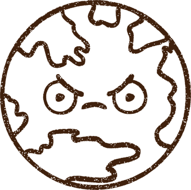 Kızgın Dünya Kömürü Bir insan tarafından çizilmiş