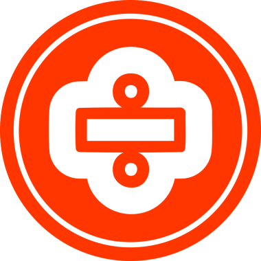 Bir insan tarafından çizilmiş dairesel simgeyi bölme işareti