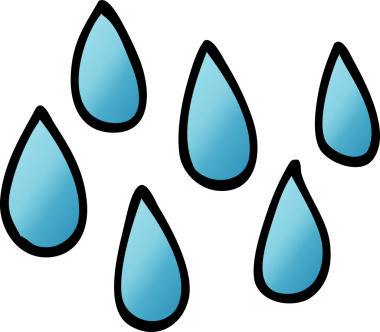 Bir insan tarafından çizilmiş karalama yağmur damlaları