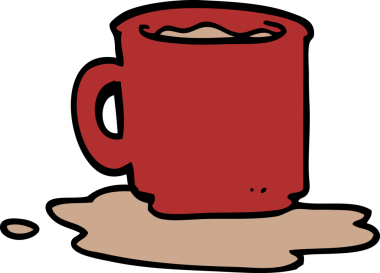 Bir insanın çizdiği çay fincanı karalaması.