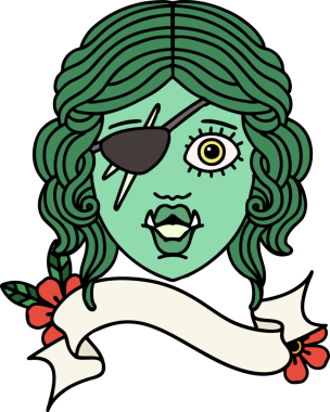 Retro Dövme Biçimli Ork karakteri bir insan tarafından çizilmiş