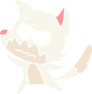 Bir insan tarafından çizilmiş düz renkli çizgi film.