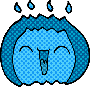 Bir insan tarafından çizilen karalama gülme gazı alevi