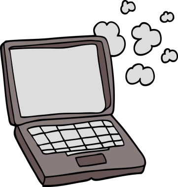 bir insan tarafından çizilmiş dizüstü bilgisayar