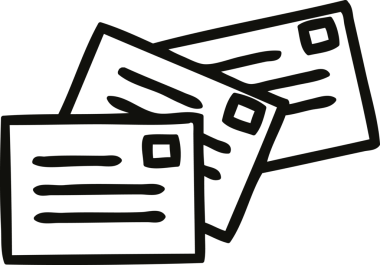 Bir insan tarafından çizilmiş harf simgesi yığını