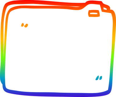 gökkuşağı gradyan çizgisi bir insan tarafından çizilmiş bir karikatür iş belgesi