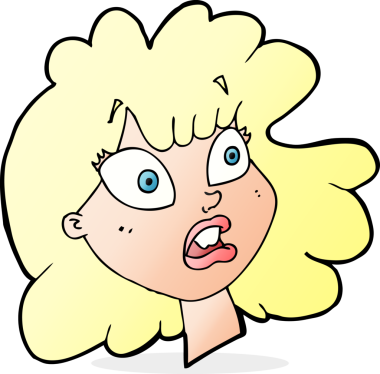 Bir insan tarafından çizilmiş bir kadın yüzü.