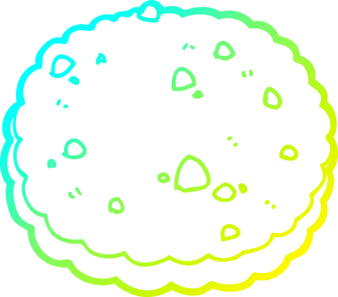 Bir insan tarafından çizilmiş bir çizgi film bisküvisi.