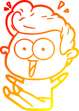 İnsan tarafından çizilmiş bir çizgi film karakteri.