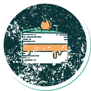 Bir insan tarafından çizilmiş bir kekin sembolik dövmesi.