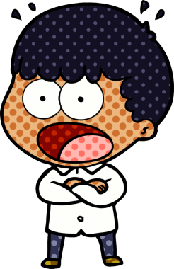 Bir insan tarafından çizilmiş bir karikatür.