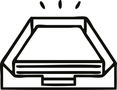 Bir insan tarafından çizilmiş bir kutunun çizgi çizimi