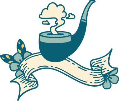 Bir insan tarafından çizilmiş sigara tiryakisi dövmesi.