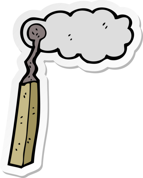 Bir insan tarafından çizilmiş bir kibrit kutusunun çıkartması.