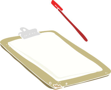 Bir insan tarafından çizilen panonun düz renk çizimi