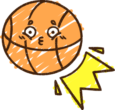 Bir insan tarafından çizilen Basket Topu Tebeşiri