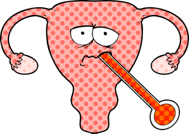 Bir insan tarafından çizilmiş kötü bir rahim.