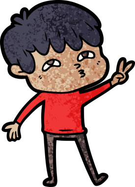 Bir insan tarafından çizilmiş garip bir adam.