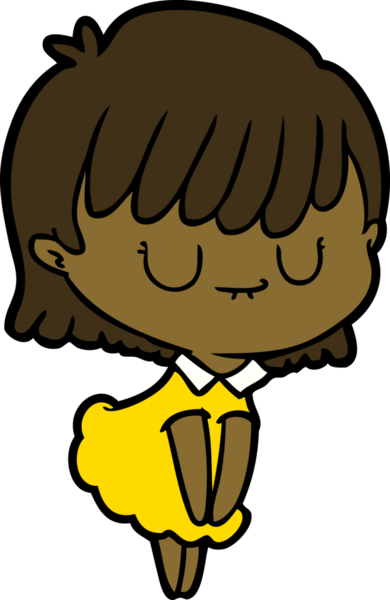 Bir insan tarafından çizilmiş karikatür kadın.