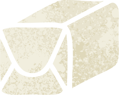 Bir insan tarafından çizilmiş bir kağıdın retro çizim stili karikatürü