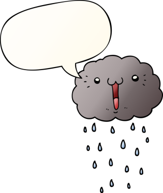 bir insan tarafından çizilmiş düzgün eğimli konuşma baloncuklu çizgi film bulutu