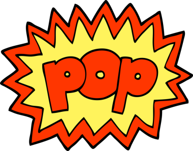 Bir insan tarafından çizilmiş el çizimi çizgi film pop sembolü